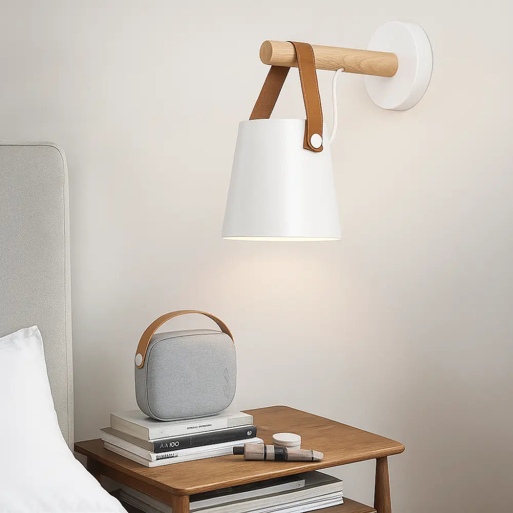 The ORLUNE HOME wall light emits a cozy, soft glow, perfect for relaxing.