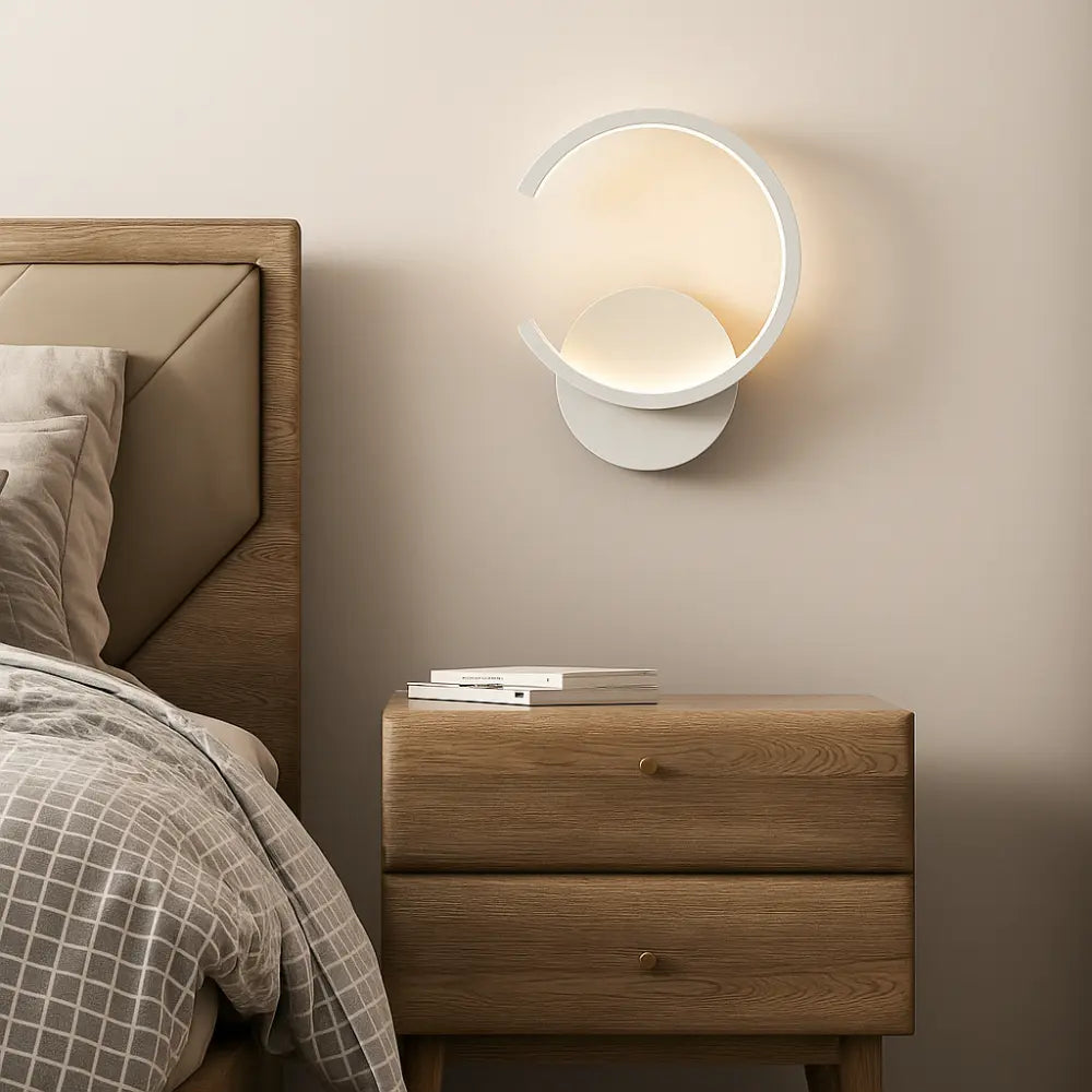 Carved Metal LED Wall Light Directional, sleek and elegant, emits focused indoor illumination.