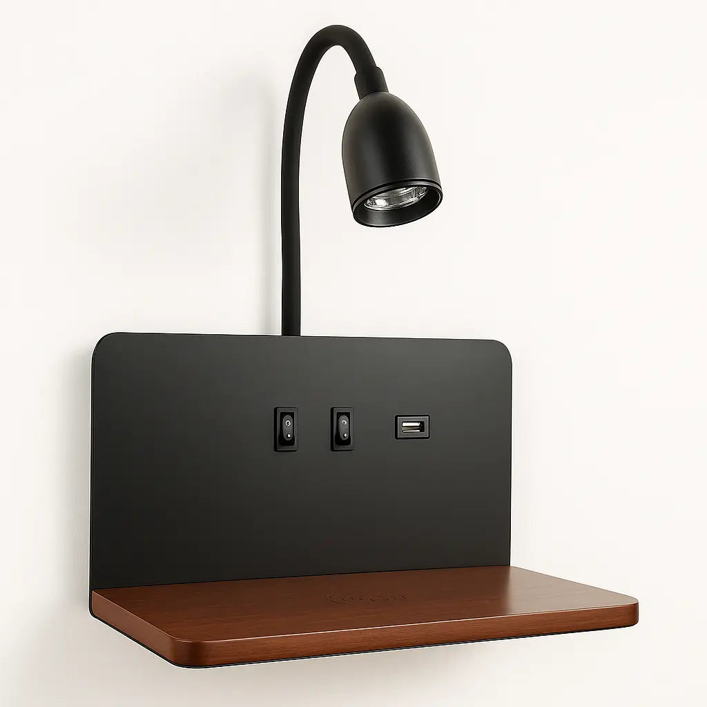 The ORLUNE HOME LED light offers bright, efficient illumination with adjustable reading lamp.
