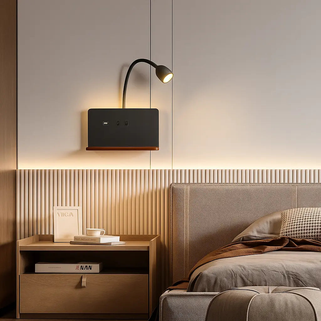 The ORLUNE HOME LED Wall Light casts a cozy, inviting glow—ideal for nighttime reading.
