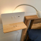 The ORLUNE HOME LED Wall Light offers focused, adjustable reading illumination and ambient bedside lighting.