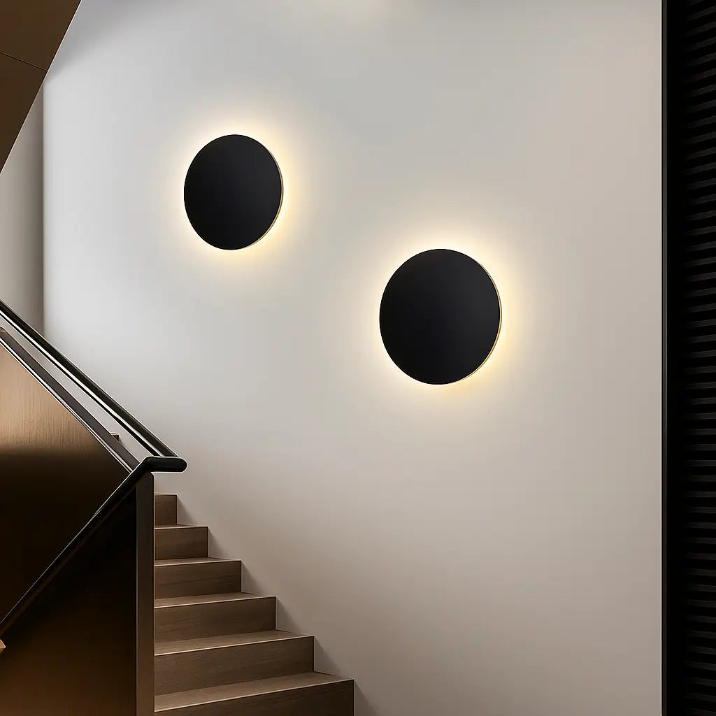 ORLUNE HOME LED Wall Light casts a soft glow, adding sleek minimalist lighting.