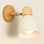 Brighten your space with warm, stylish light from this modern Nordic wooden wall lamp.