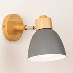 Enjoy soft, modern lighting with a matte gray shade and exposed bulb design.