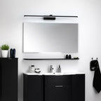 A sleek Modern LED Bathroom Wall Light IP44 mounted above a mirror on a white wall.