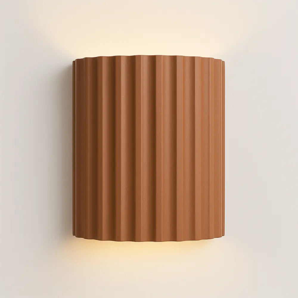 Soft LED light glows upward and downward for a contemporary, soothing wall illumination.