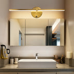 LUMINAIRE MAISON applique murale LED salle de bain, aluminium noir, design moderne, éclairage élégant.