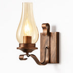 Vintage lantern casts warm, classic elegance with clear glass and candle-shaped E27 bulb.
