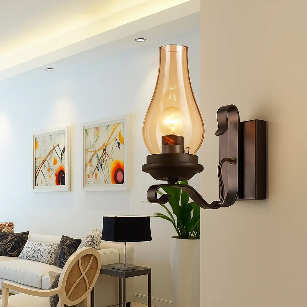 The ORLUNE HOME Gold Metal Lantern adds retro-inspired warmth and brilliant lighting to your space.