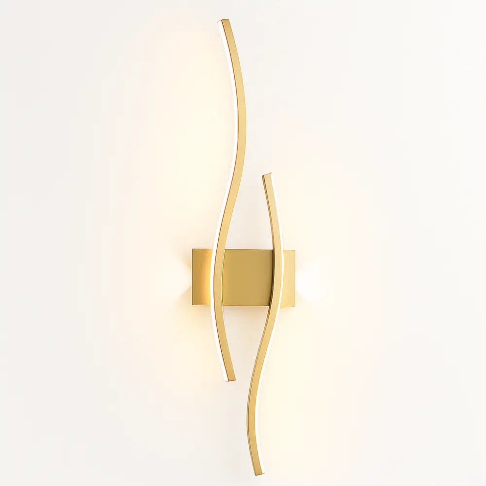 Soft LED wave bars emit a gentle, modern glow perfect for ambient lighting.