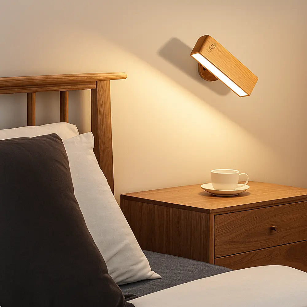 The ORLUNE HOME LED Wall Light casts a soft, natural glow for cozy ambiance.