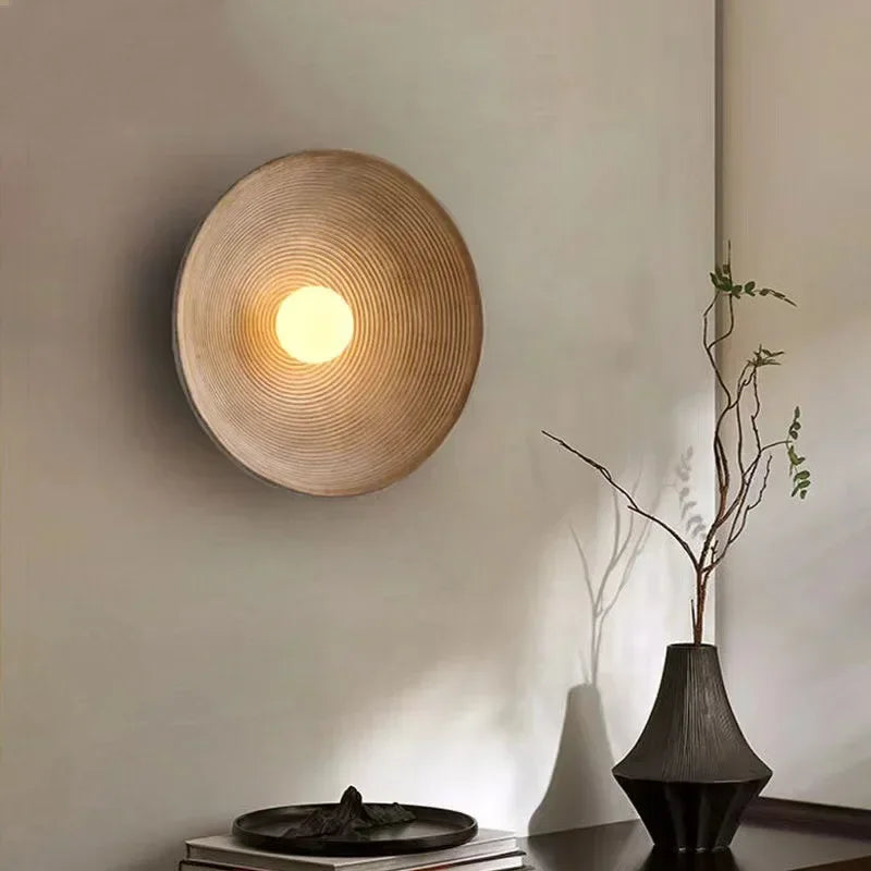 The ORLUNE HOME Modern Round LED Light emits a soft, inviting, Nordic-inspired glow.