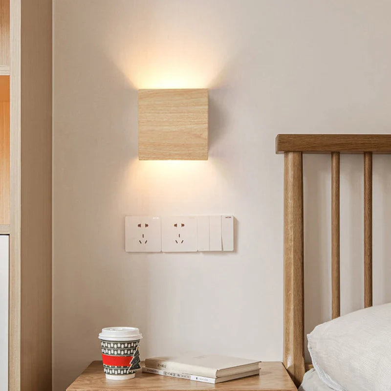 This Nordic LED wall light creates a warm, inviting glow, perfect for bedtime ambiance.