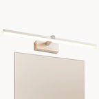 Luminaire mural LED design en acier élégant et moderne, style salle de bain.