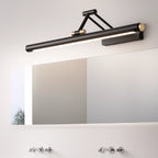 Le LUMINAIRE MAISON applique murale LED moderne étanche éclaire, fixée au-dessus du miroir.