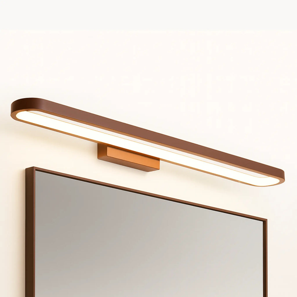 This wall light offers soft, even illumination for bright, glare-free lighting above mirrors.
