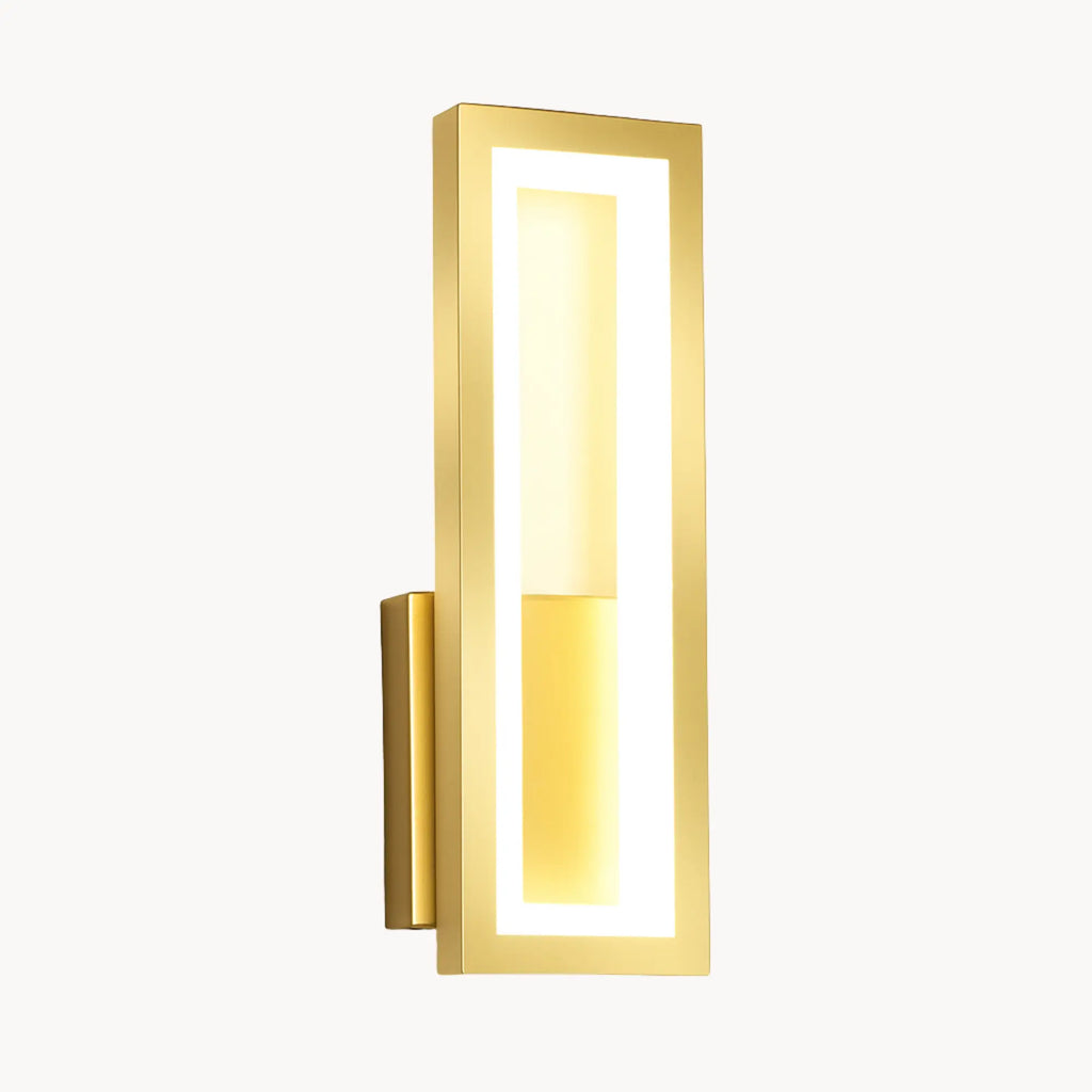 Sleek rectangle emits soft LED glow from within, enhancing modern minimalist lighting.
