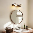 The ORLUNE HOME LED wall light adds a sleek, minimalist Japanese-style glow overhead.