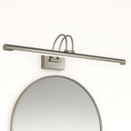 Luminaire mural LED moderne, finition bronze, or ou chrome, éclairage raffiné pour miroir.