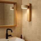 The ORLUNE HOME Japanese Style LED Wall Sconce casts a warm, minimalist glow.