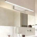 LUMINAIRE MAISON applique murale LED salle de bain, linéaire, noire ou blanche, design épuré.