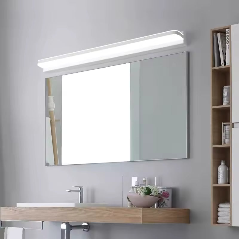 ORLUNE HOME Modern LED Wall Light in black brushed aluminum casts stylish, focused illumination.