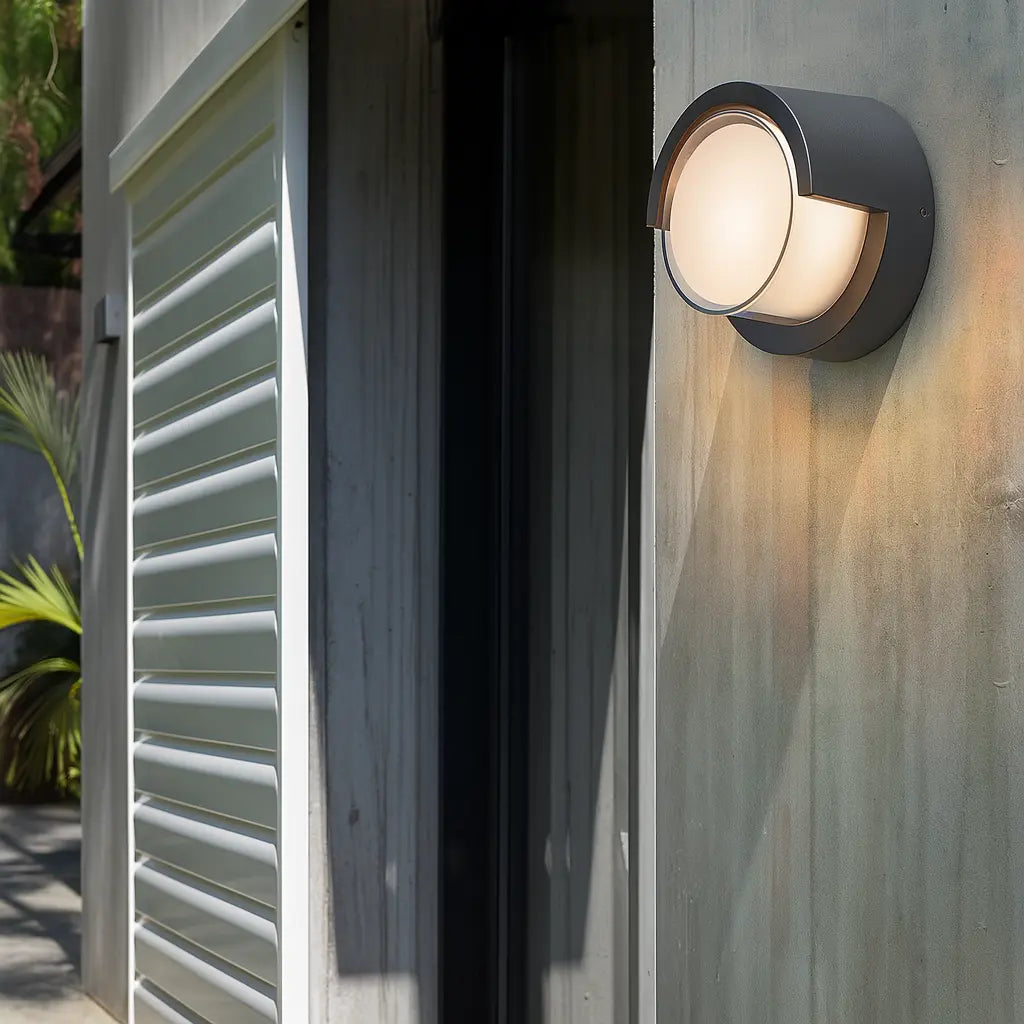 The ORLUNE HOME LED Wall Light offers motion-activated, efficient exterior lighting.