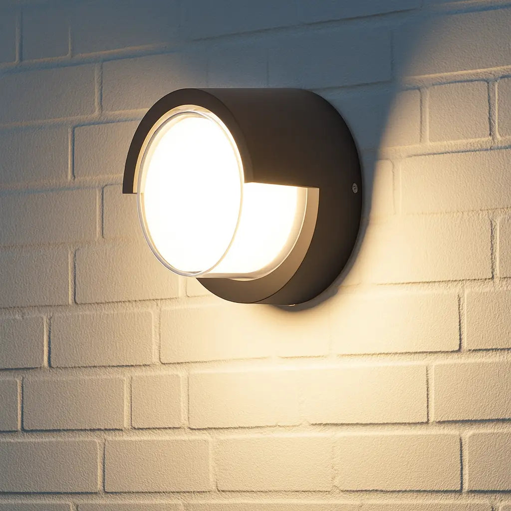 The ORLUNE HOME LED Wall Light creates a soft, warm glow against the wall.