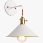 Vintage kitchen wall light with LED bulb provides focused, stylish illumination.