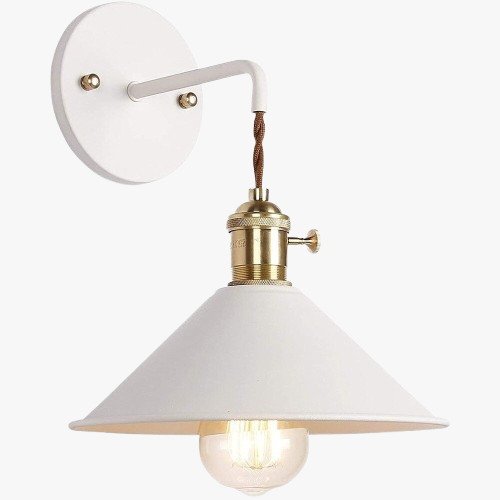Vintage kitchen wall light with LED bulb provides focused, stylish illumination.