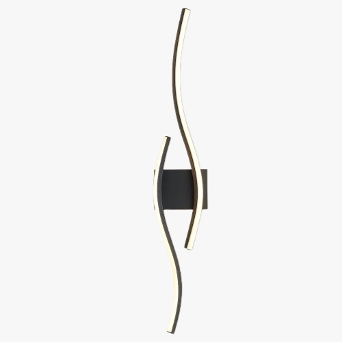 Experience beautiful, modern illumination with sleek, curved LED bars for contemporary lighting.