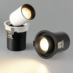 Warm, inviting illumination from upright white and tilted black ORLUNE HOME LED wall lights.