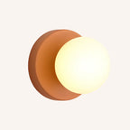 Soft, glowing LED light through opal glass creates a warm, minimalist ambiance.