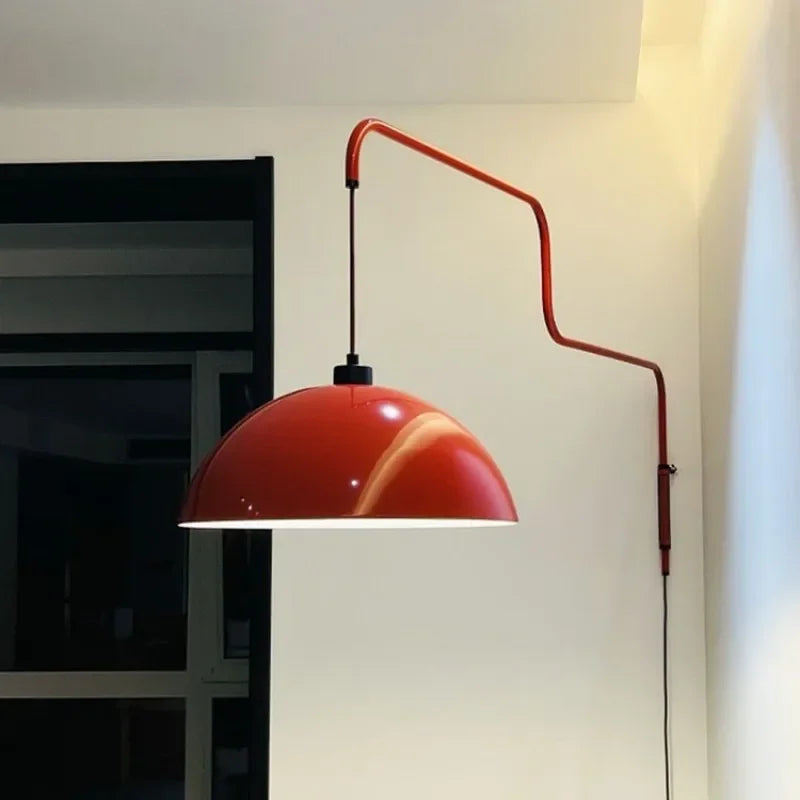 This lamp casts a focused, elegant glow below, ideal for beautifully lit modern spaces.