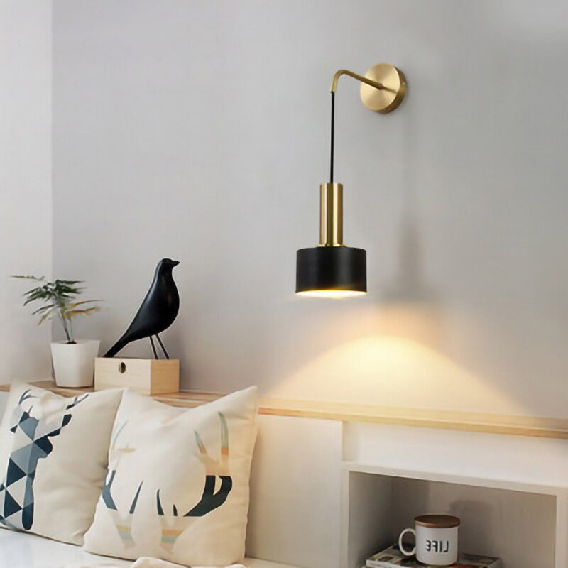 The ORLUNE HOME Industrial Gold Wall Lamp creates warm, inviting accent lighting.