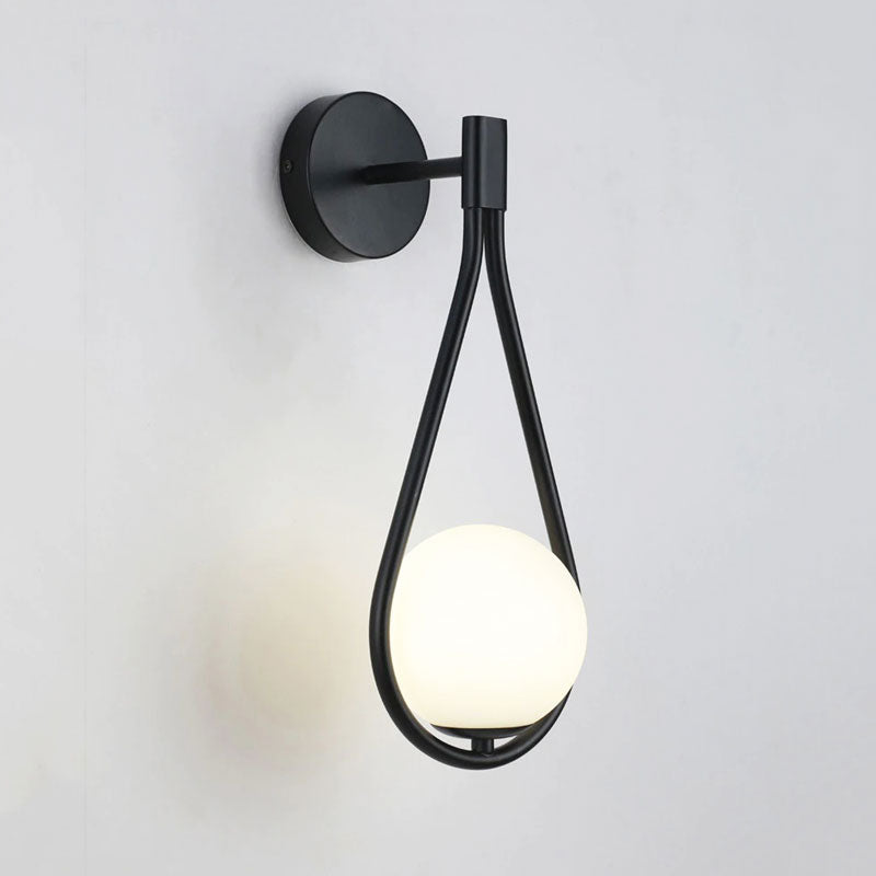 Experience soft, elegant illumination with this modern moon-shaped LED wall light.