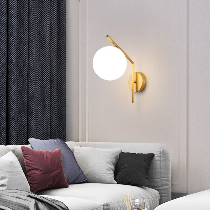 The ORLUNE HOME Moon Design LED Wall Light provides striking, modern illumination throughout the space.