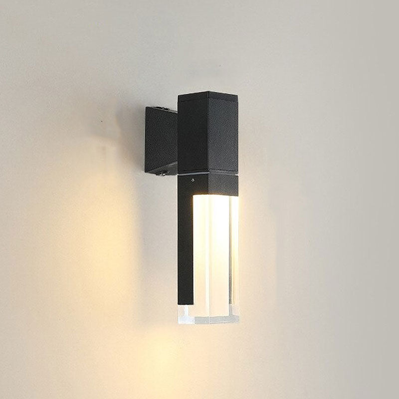 Warm LED light softly illuminates the wall with an elegant, modern rectangular glow.