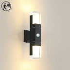 Bright dual-ends LED wall light with motion sensor enhances your outdoor illumination instantly.
