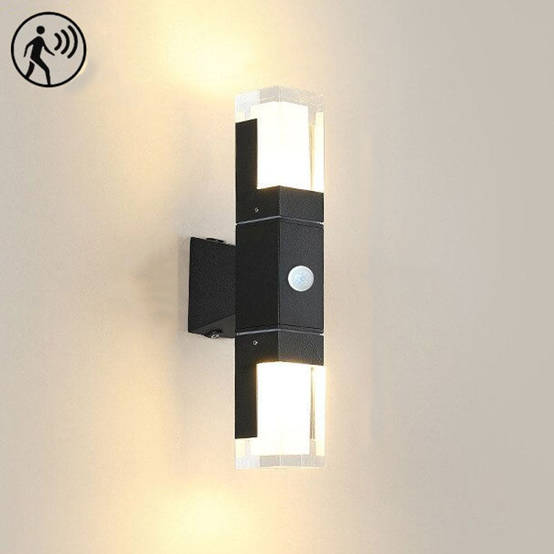 Bright dual-ends LED wall light with motion sensor enhances your outdoor illumination instantly.