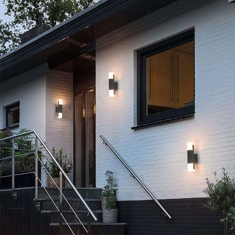 ORLUNE HOME Outdoor LED Wall Lights with Motion Sensor cast a warm, inviting glow.