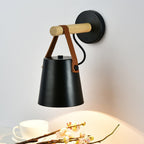 The Nordic Kitchen Wall Light delivers sleek, focused illumination with its black shade and warm wood details.
