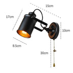 Brighten hallways with the ORLUNE Loft Wall Light’s compact head and convenient pull chain.