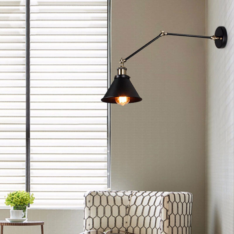 ORLUNE HOME wall light delivers stylish, adjustable industrial lighting with exposed bulb design.