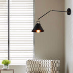 ORLUNE HOME wall light delivers stylish, adjustable industrial lighting with exposed bulb design.