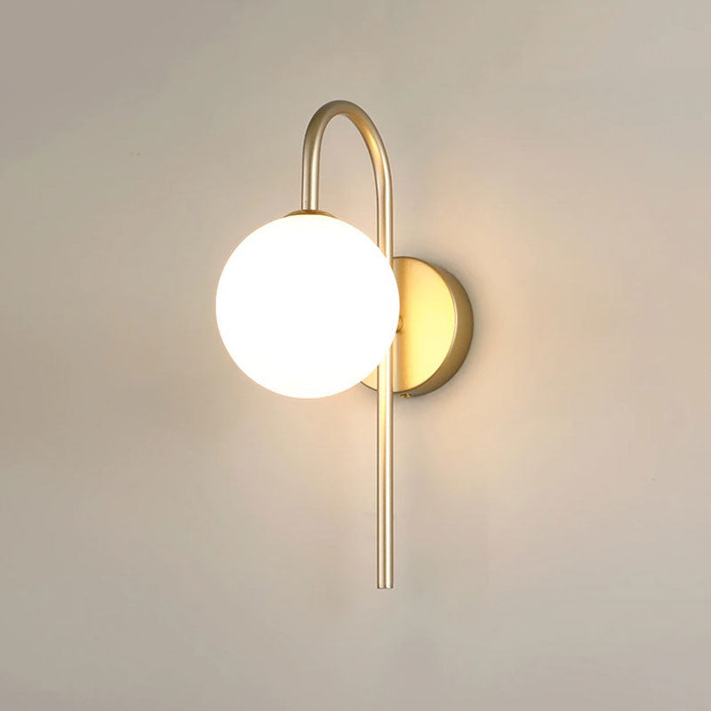 Modern gold LED moon-shaped wall light brightens spaces with a warm, elegant glow.