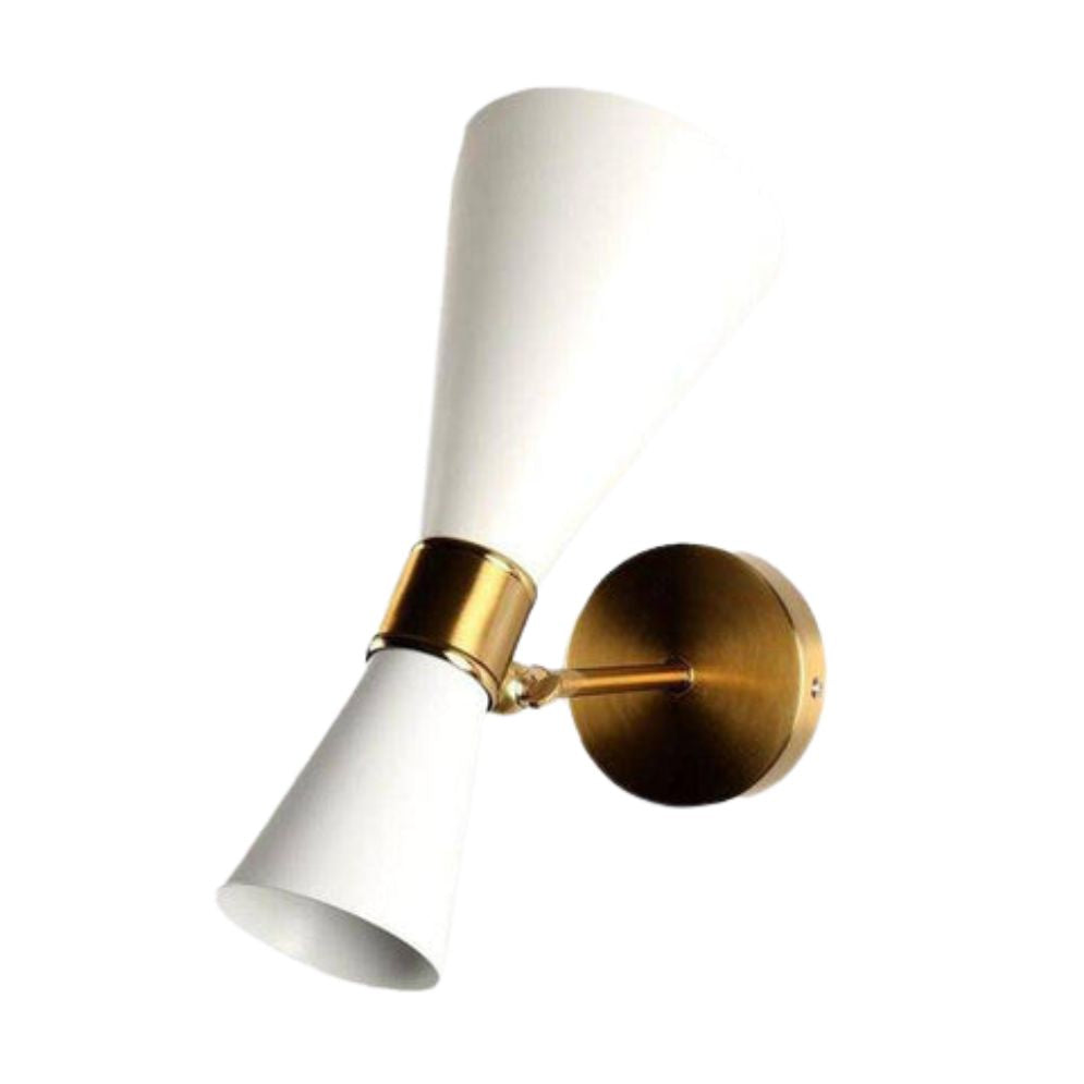 Modern LED wall light with black chrome round base, perfect for chic, focused illumination.
