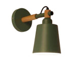 Enjoy focused, modern lighting from this green-shaded LED wall sconce’s elegant downward beam.