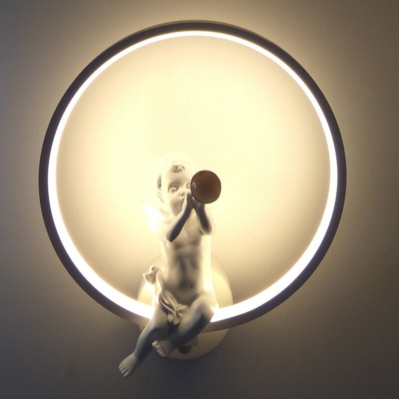 Experience soft, radiant illumination with ORLUNE HOME’s angelic LED wall halo light.