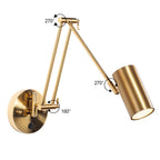 Flexible 180°/270° lighting: Adjustable gold swivel wall light ensures precise illumination.
